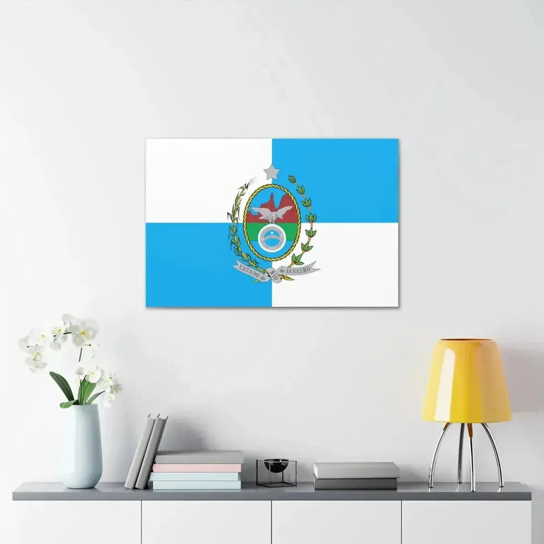 Flag of Rio de Janeiro Brazil - Canvas Wall Art - The Sticker Space