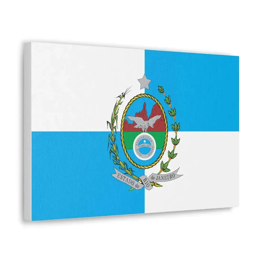 Flag of Rio de Janeiro Brazil - Canvas Wall Art - The Sticker Space