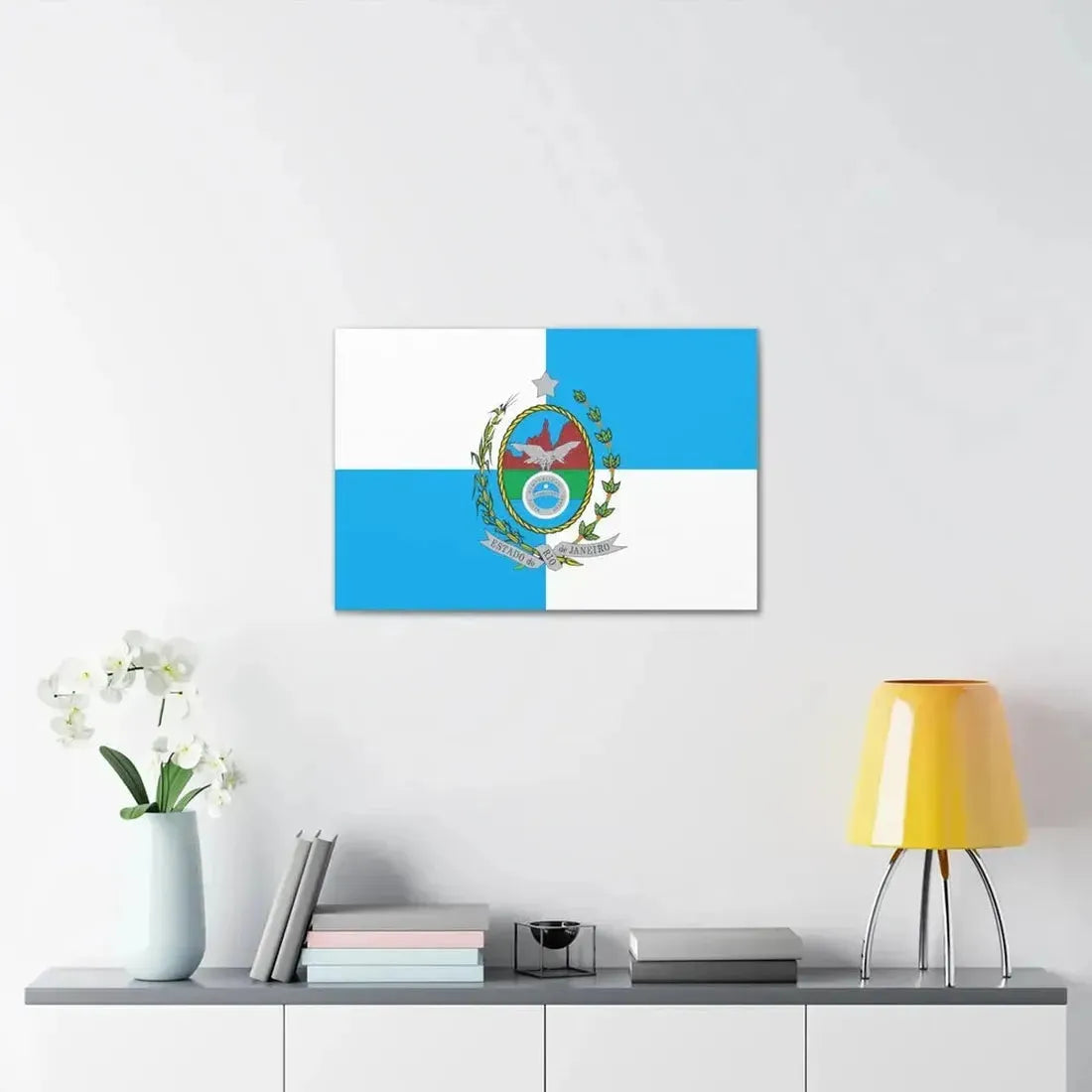 Flag of Rio de Janeiro Brazil - Canvas Wall Art - The Sticker Space
