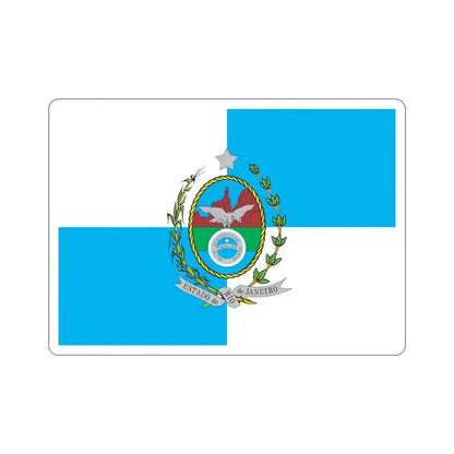 Flag of Rio de Janeiro Brazil STICKER Vinyl Die-Cut Decal 4 Inch - The Sticker Space