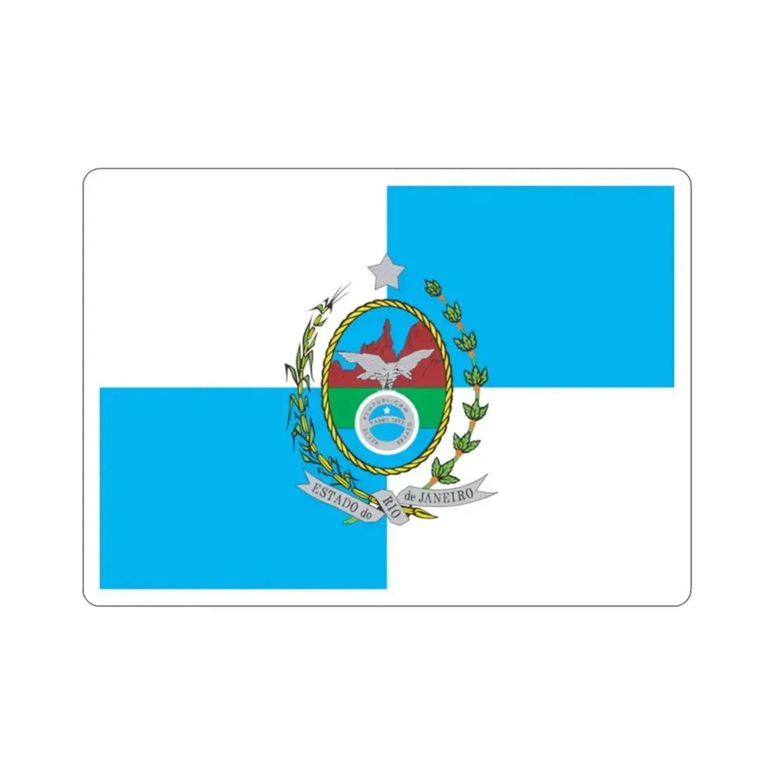 Flag of Rio de Janeiro Brazil STICKER Vinyl Die-Cut Decal - The Sticker Space