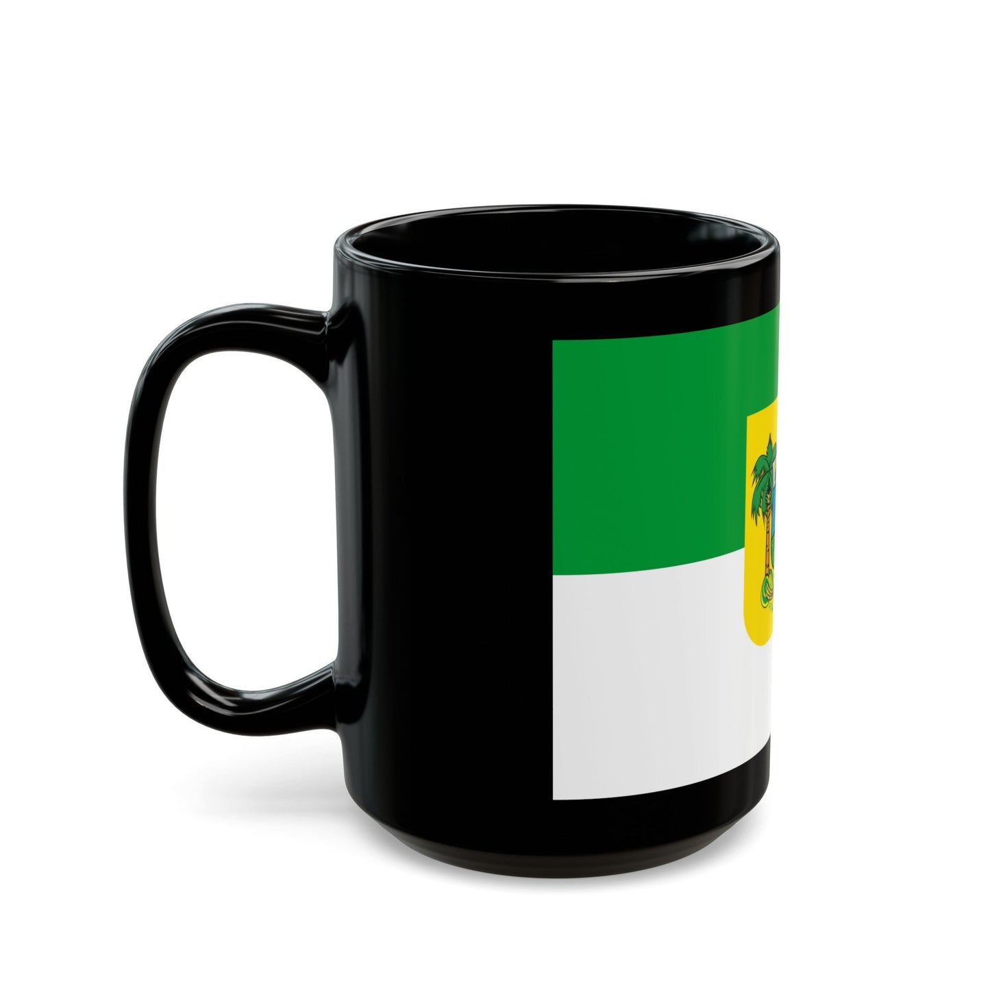 Flag of Rio Grande do Norte Brazil - Black Coffee Mug-The Sticker Space