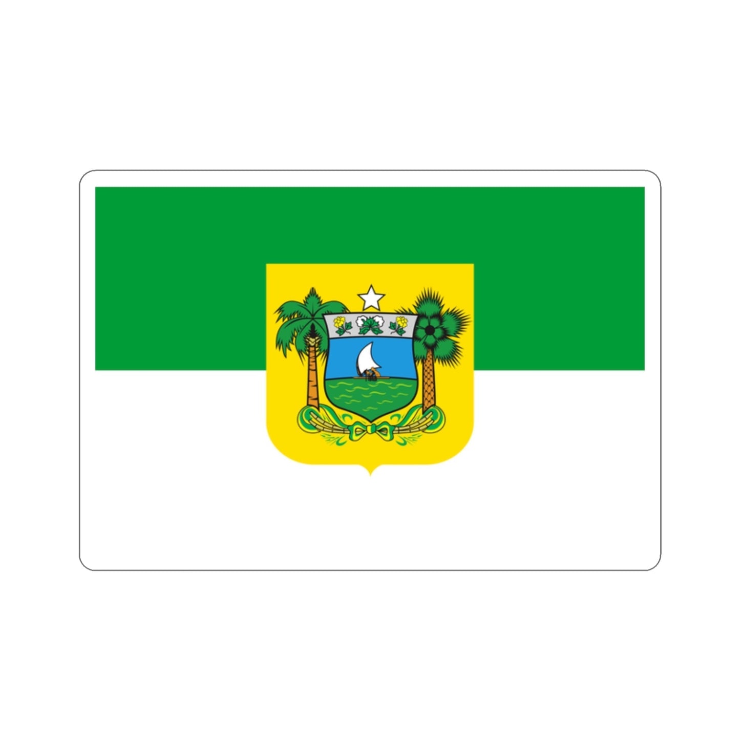 Flag of Rio Grande do Norte Brazil STICKER Vinyl Die-Cut Decal-2 Inch-The Sticker Space