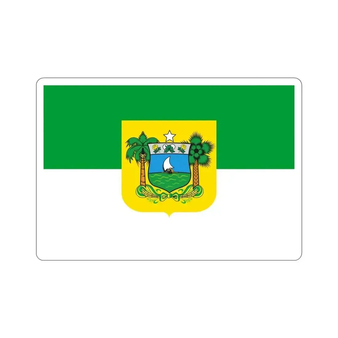 Flag of Rio Grande do Norte Brazil STICKER Vinyl Die-Cut Decal 3 Inch - The Sticker Space