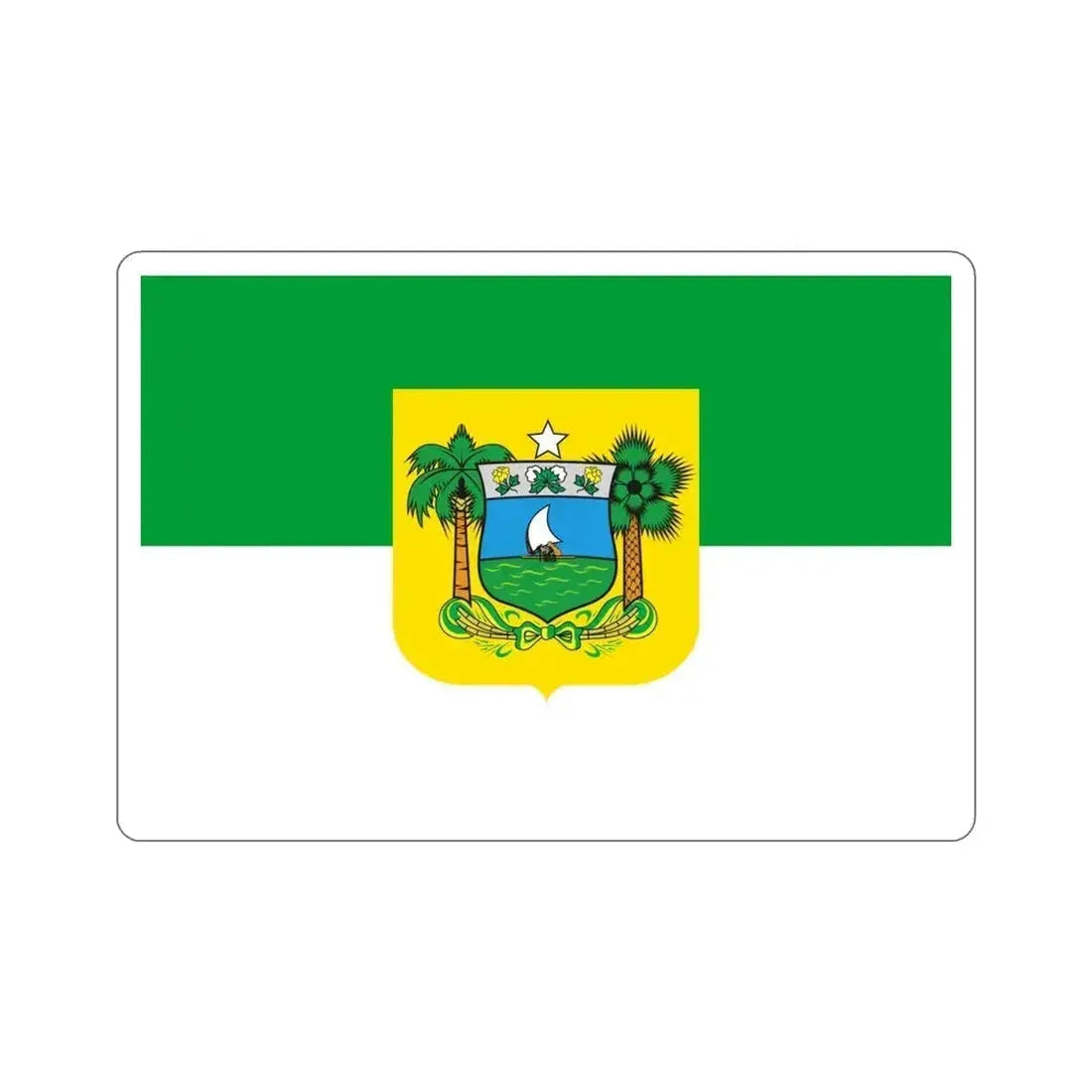 Flag of Rio Grande do Norte Brazil STICKER Vinyl Die-Cut Decal 4 Inch - The Sticker Space