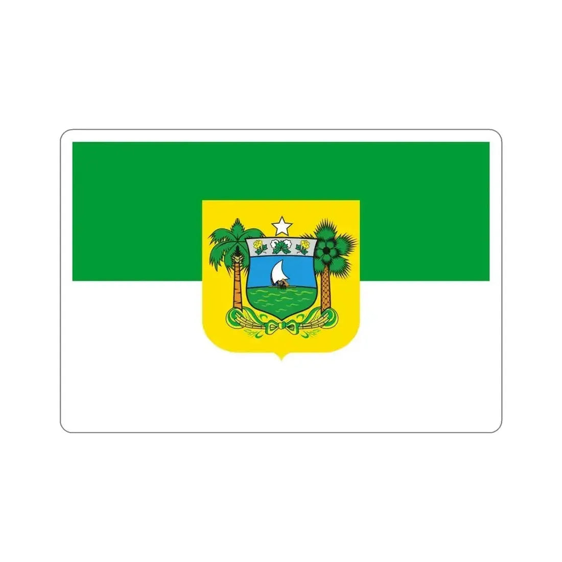 Flag of Rio Grande do Norte Brazil STICKER Vinyl Die-Cut Decal 5 Inch - The Sticker Space
