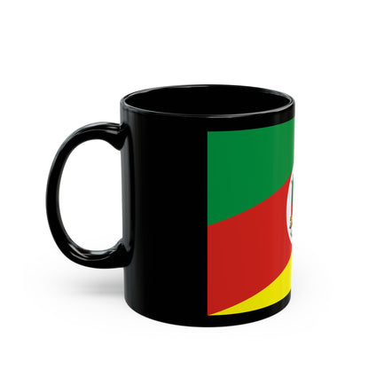 Flag of Rio Grande do Sul Brazil - Black Coffee Mug-The Sticker Space