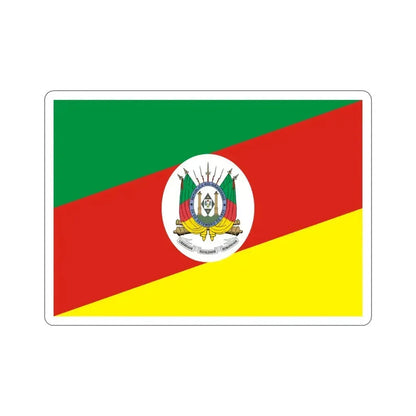 Flag of Rio Grande do Sul Brazil STICKER Vinyl Die-Cut Decal 4 Inch - The Sticker Space