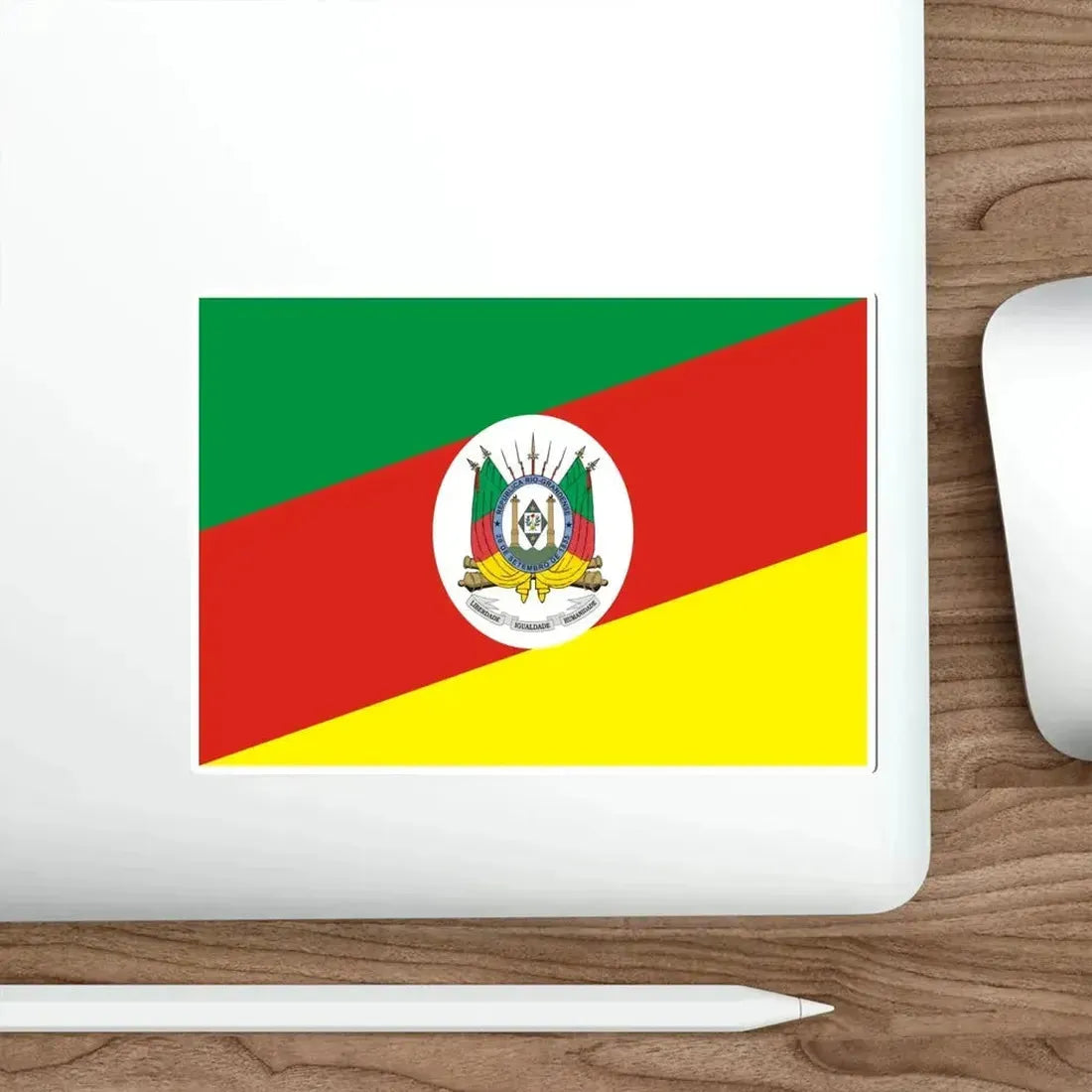 Flag of Rio Grande do Sul Brazil STICKER Vinyl Die-Cut Decal - The Sticker Space