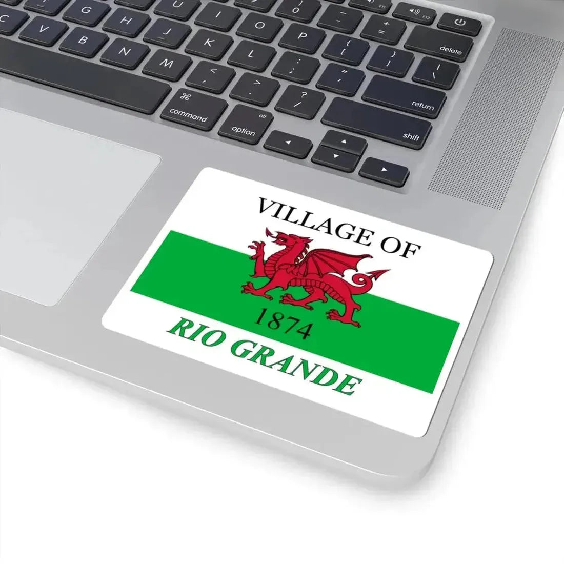 Flag of Rio Grande Ohio (United States) STICKER Vinyl Kiss-Cut Decal - The Sticker Space