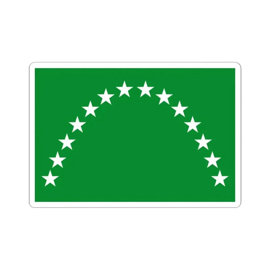 Flag of Risaralda (Colombia) STICKER Vinyl Kiss-Cut Decal 2 Inch White - The Sticker Space