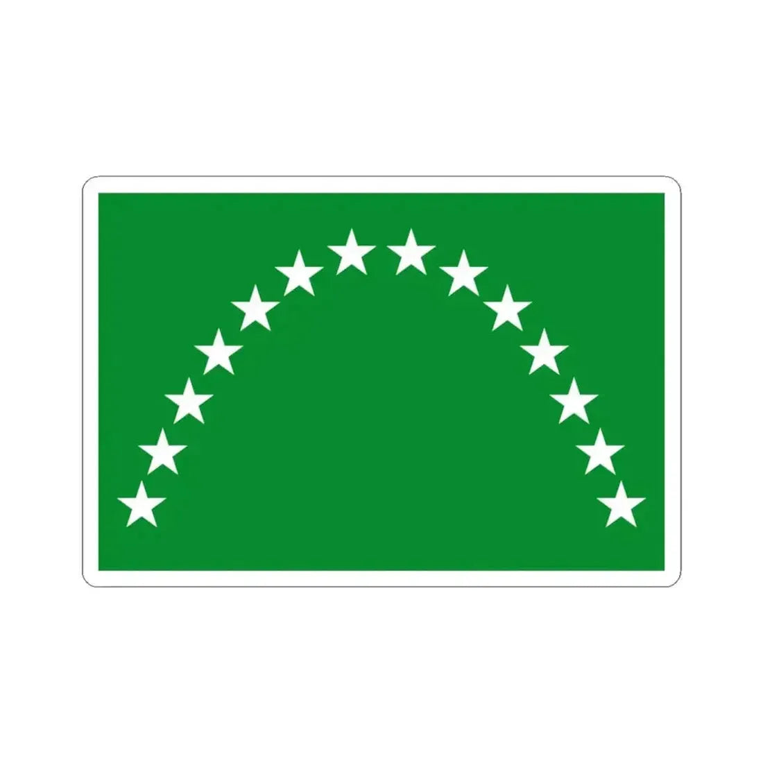 Flag of Risaralda (Colombia) STICKER Vinyl Kiss-Cut Decal 3 Inch White - The Sticker Space