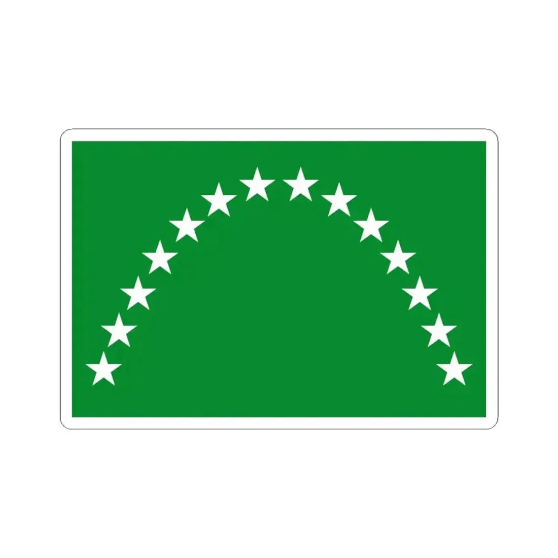 Flag of Risaralda (Colombia) STICKER Vinyl Kiss-Cut Decal 4 Inch White - The Sticker Space