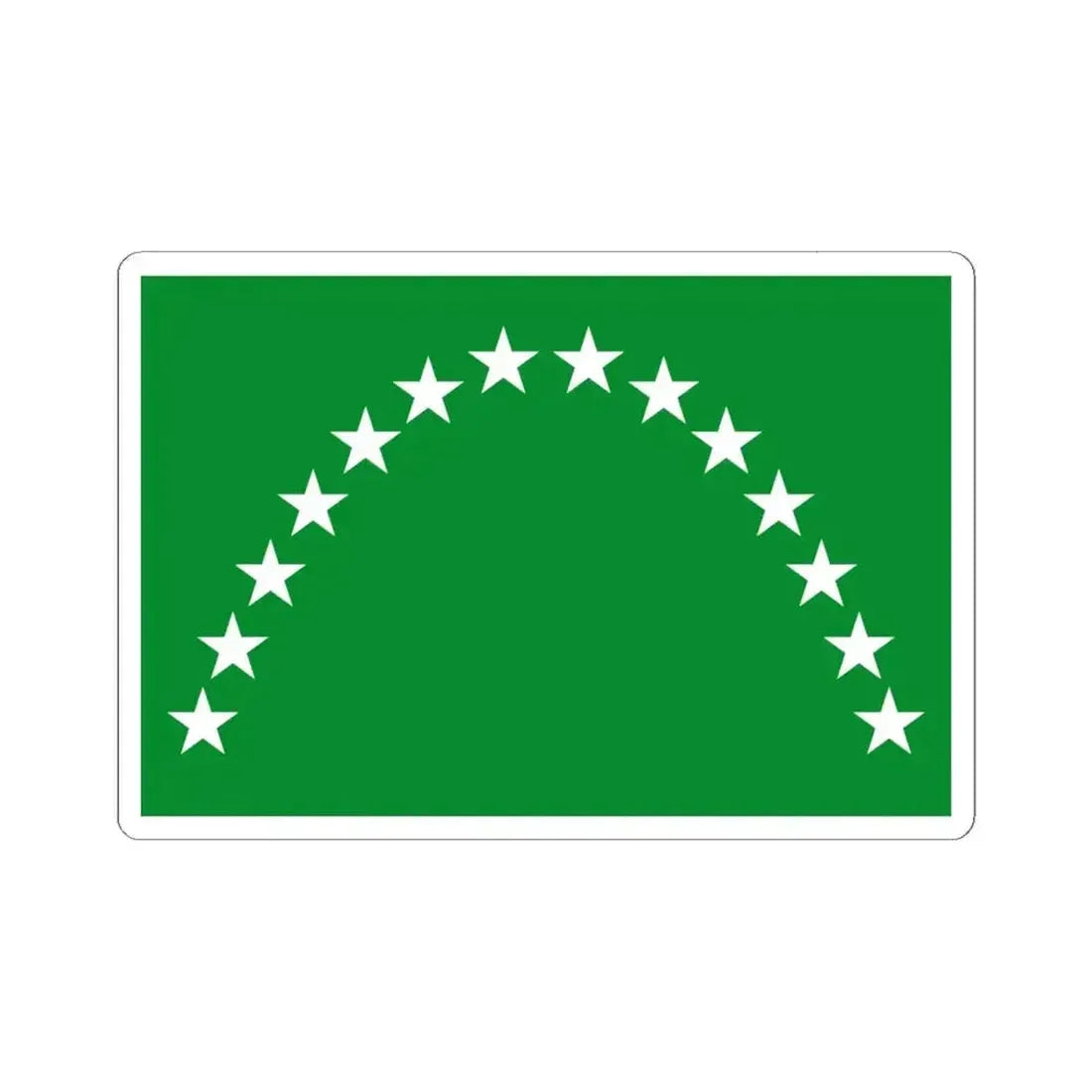 Flag of Risaralda (Colombia) STICKER Vinyl Kiss-Cut Decal 6 Inch White - The Sticker Space