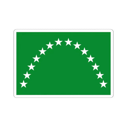 Flag of Risaralda (Colombia) STICKER Vinyl Kiss-Cut Decal 6 Inch White - The Sticker Space