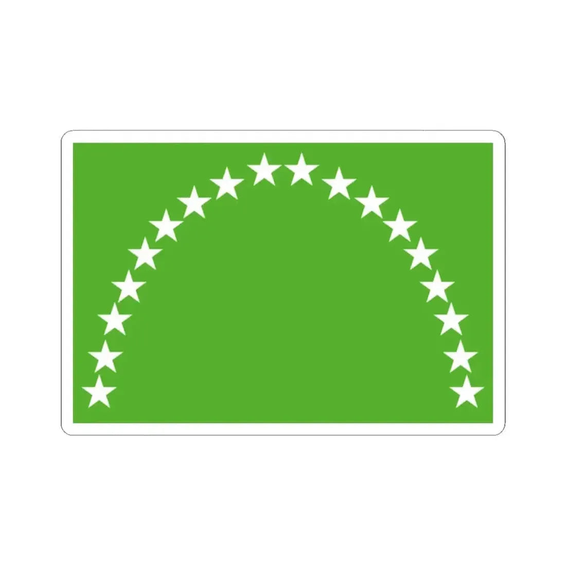 Flag of Risaralda Department (Colombia) STICKER Vinyl Kiss-Cut Decal 2 Inch White - The Sticker Space