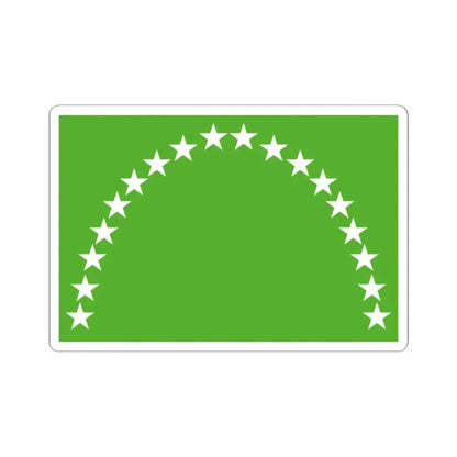 Flag of Risaralda Department (Colombia) STICKER Vinyl Kiss-Cut Decal 2 Inch White - The Sticker Space