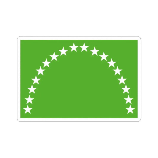 Flag of Risaralda Department (Colombia) STICKER Vinyl Kiss-Cut Decal 2 Inch White - The Sticker Space