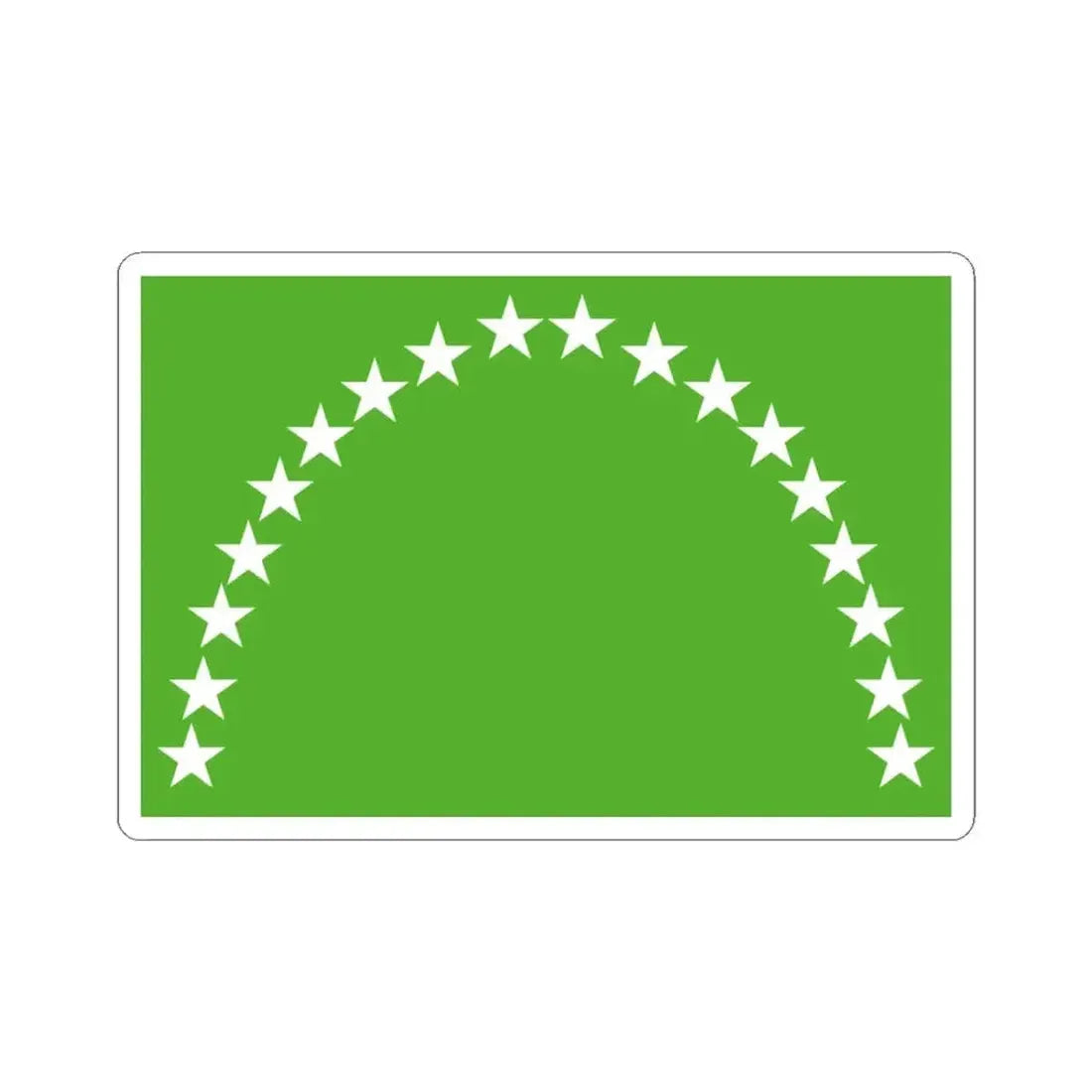 Flag of Risaralda Department (Colombia) STICKER Vinyl Kiss-Cut Decal 3 Inch White - The Sticker Space