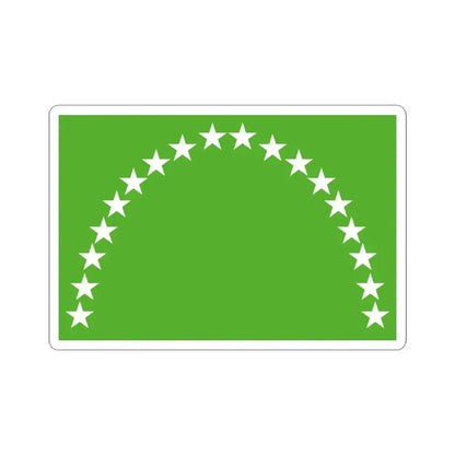 Flag of Risaralda Department (Colombia) STICKER Vinyl Kiss-Cut Decal 3 Inch White - The Sticker Space