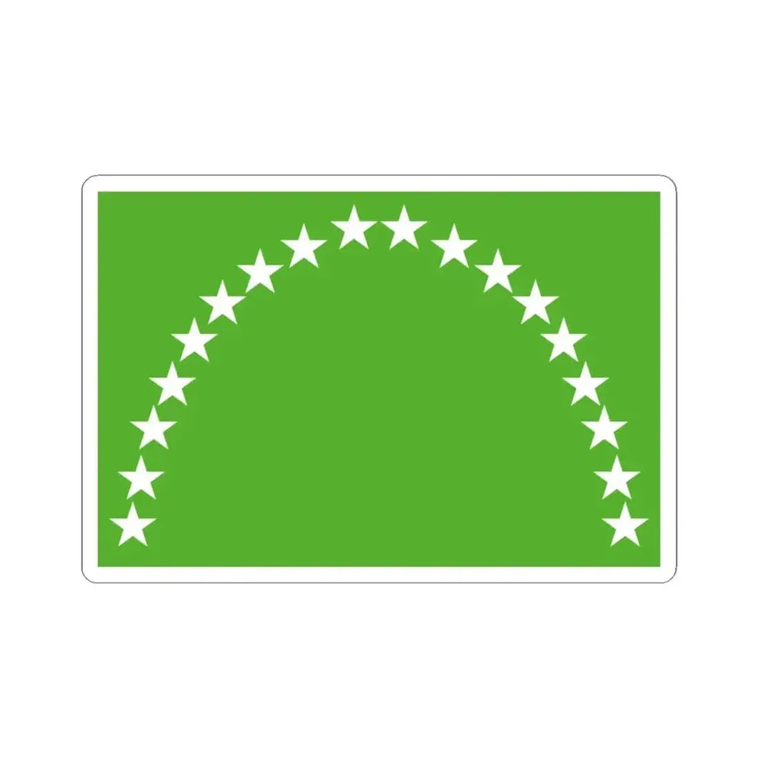 Flag of Risaralda Department (Colombia) STICKER Vinyl Kiss-Cut Decal 4 Inch White - The Sticker Space