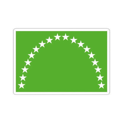 Flag of Risaralda Department (Colombia) STICKER Vinyl Kiss-Cut Decal 4 Inch White - The Sticker Space