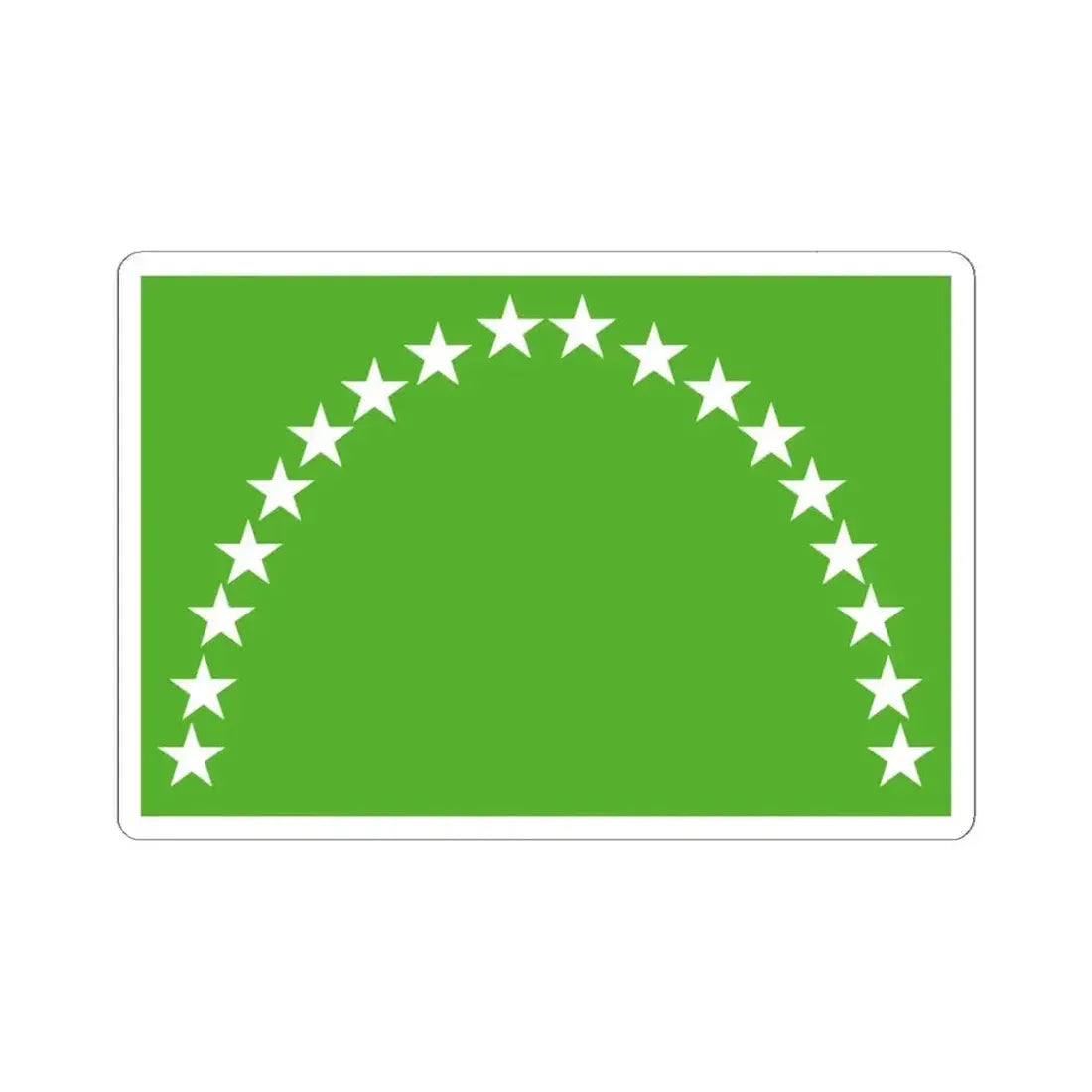 Flag of Risaralda Department (Colombia) STICKER Vinyl Kiss-Cut Decal 6 Inch White - The Sticker Space