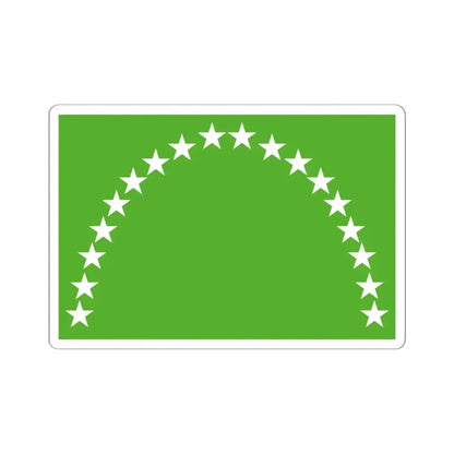 Flag of Risaralda Department (Colombia) STICKER Vinyl Kiss-Cut Decal 6 Inch White - The Sticker Space