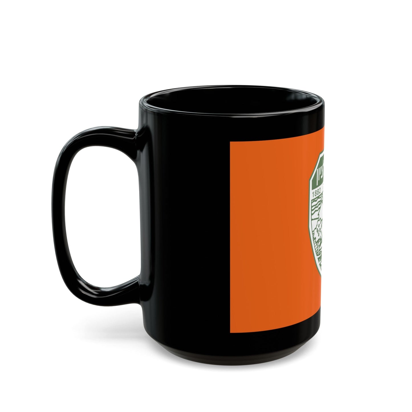 Flag of Rishon LeZion Israel - Black Coffee Mug-The Sticker Space