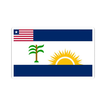 Flag of Rivercess County (Liberia) STICKER Vinyl Kiss-Cut Decal 3 Inch White - The Sticker Space