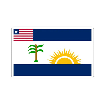 Flag of Rivercess County (Liberia) STICKER Vinyl Kiss-Cut Decal 4 Inch White - The Sticker Space