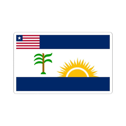 Flag of Rivercess County (Liberia) STICKER Vinyl Kiss-Cut Decal 6 Inch White - The Sticker Space