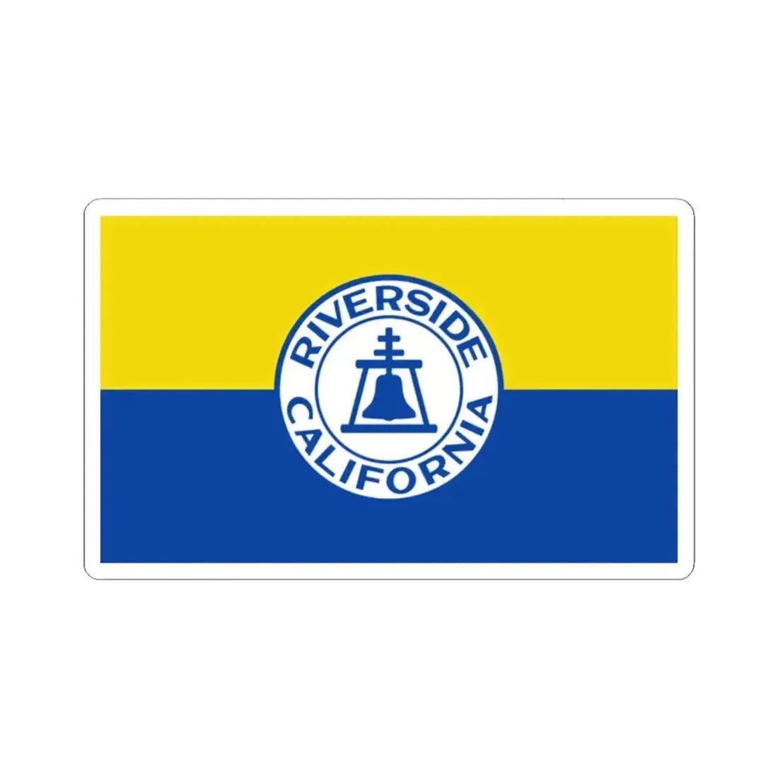 Flag of Riverside California 1967-2020 (United States) STICKER Vinyl Kiss-Cut Decal 2 Inch White - The Sticker Space