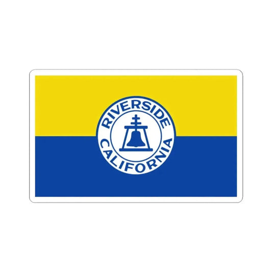 Flag of Riverside California 1967-2020 (United States) STICKER Vinyl Kiss-Cut Decal 2 Inch White - The Sticker Space