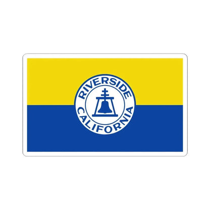 Flag of Riverside California 1967-2020 (United States) STICKER Vinyl Kiss-Cut Decal 6 Inch White - The Sticker Space