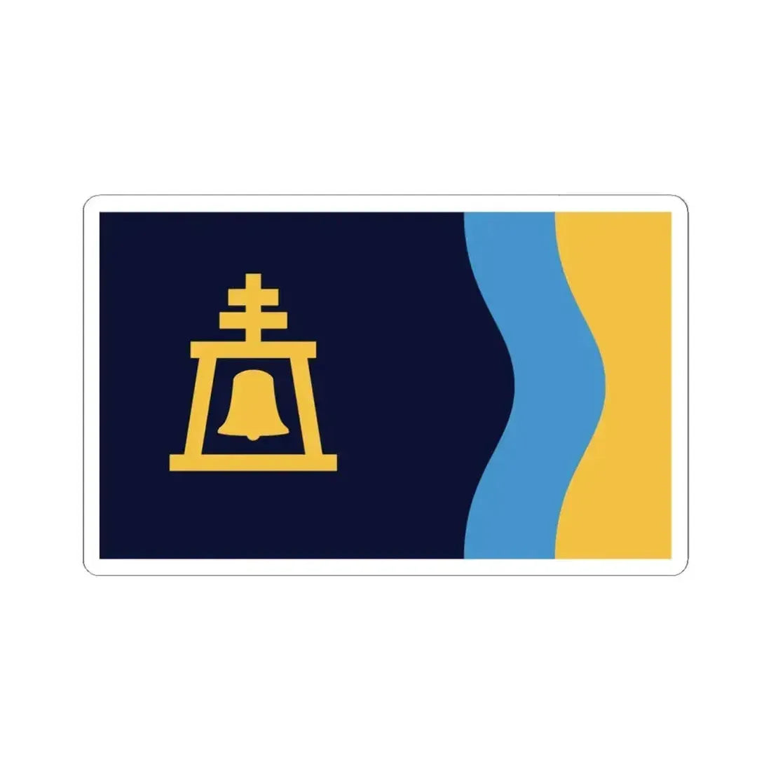 Flag of Riverside California 2020 (United States) STICKER Vinyl Kiss-Cut Decal 4 Inch White - The Sticker Space