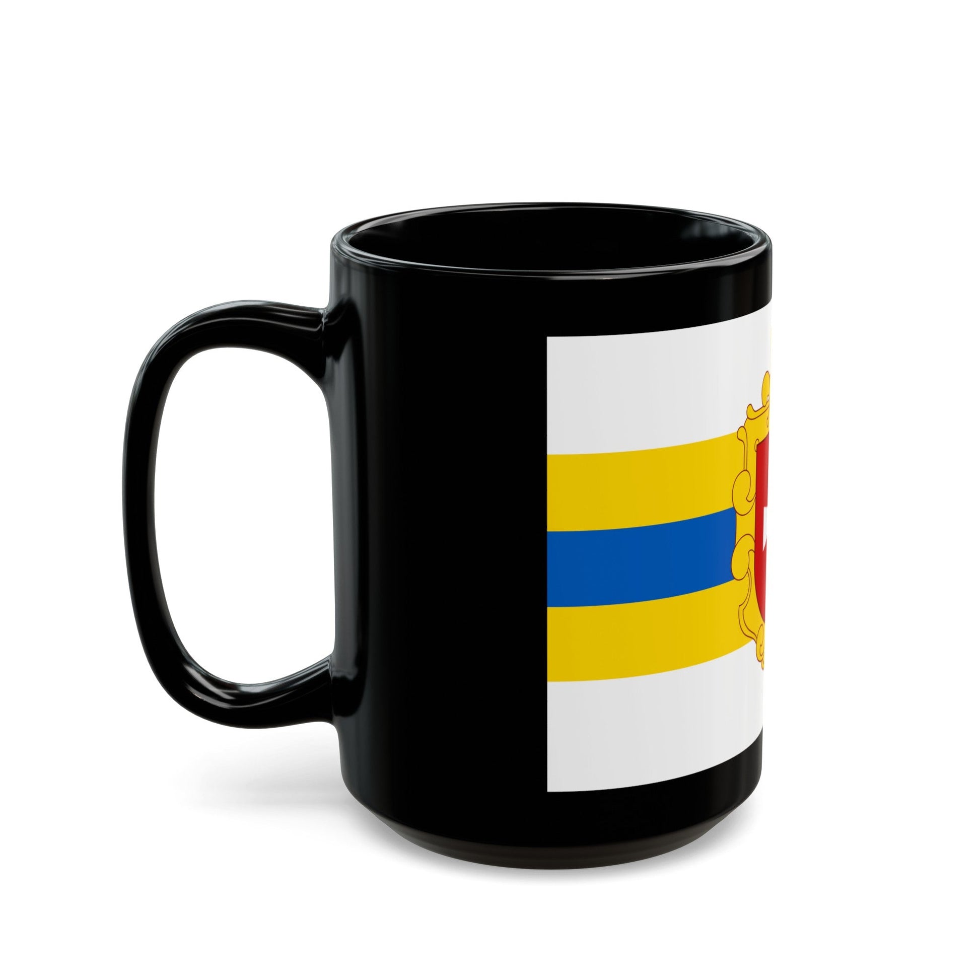 Flag of Rivne Oblast Ukraine - Black Coffee Mug-The Sticker Space