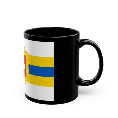 Flag of Rivne Oblast Ukraine - Black Coffee Mug-The Sticker Space