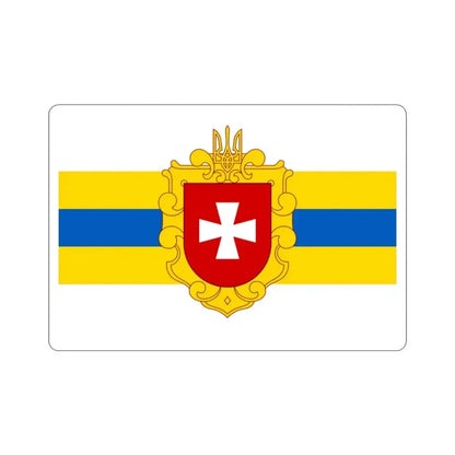 Flag of Rivne Oblast Ukraine STICKER Vinyl Die-Cut Decal - The Sticker Space