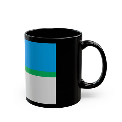 Flag of Rivne Ukraine - Black Coffee Mug-The Sticker Space