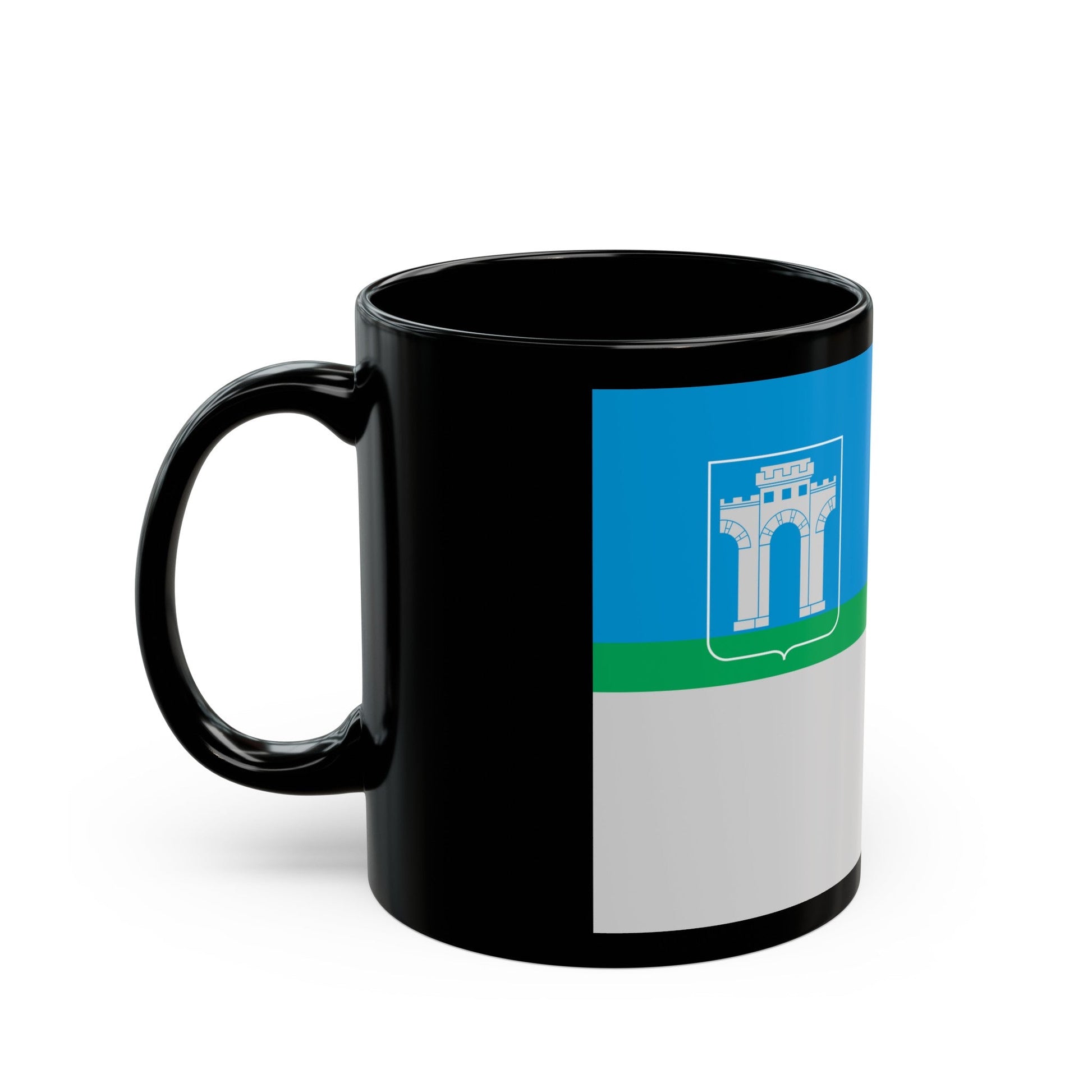 Flag of Rivne Ukraine - Black Coffee Mug-The Sticker Space