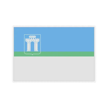 Flag of Rivne Ukraine - STICKER Vinyl Kiss-Cut Decal 4 Inch Transparent - The Sticker Space