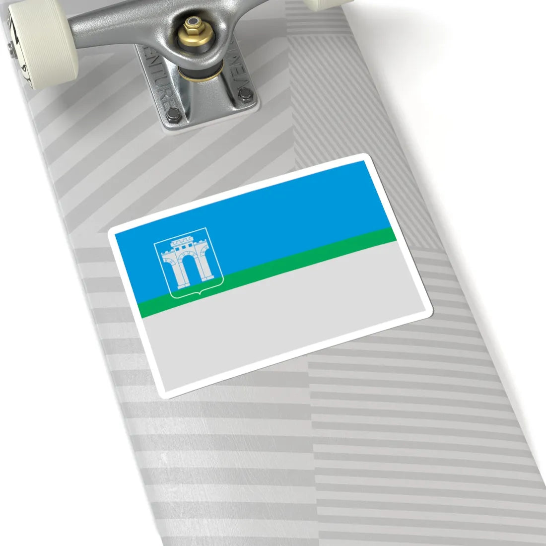 Flag of Rivne (Ukraine) STICKER Vinyl Kiss-Cut Decal - The Sticker Space