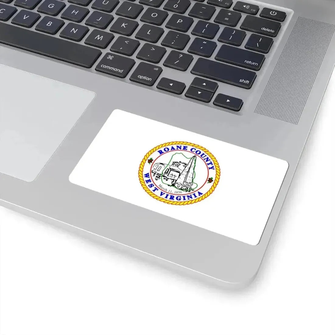 Flag of Roane County West Virginia (United States) STICKER Vinyl Kiss-Cut Decal - The Sticker Space