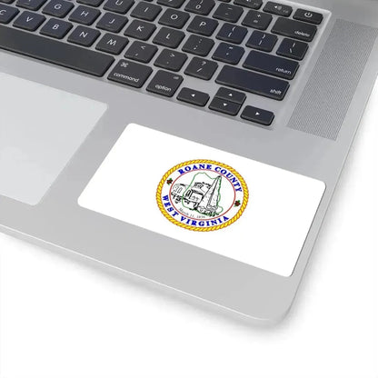 Flag of Roane County West Virginia (United States) STICKER Vinyl Kiss-Cut Decal - The Sticker Space