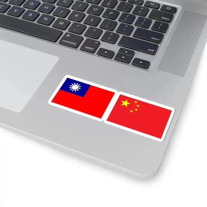 Flag of ROC and PRC (China) STICKER Vinyl Kiss-Cut Decal - The Sticker Space