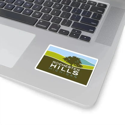 Flag of Rochester Hills Michigan (United States) STICKER Vinyl Kiss-Cut Decal - The Sticker Space
