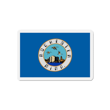 Flag of Rochester Minnesota - Die-Cut Magnet-5" x 5"-The Sticker Space