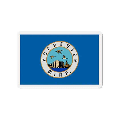 Flag of Rochester Minnesota - Refrigerator Magnet 3 Inch - The Sticker Space