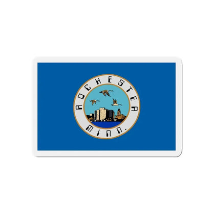 Flag of Rochester Minnesota - Refrigerator Magnet 4 Inch - The Sticker Space